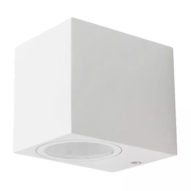 Lampă de perete cu soclu GU10 IP44 albă din aluminiu V-Tac SKU-7539