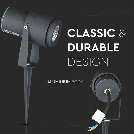 Lampă LED de grădină 12 W cu lumină verde IP65 V-Tac SKU-7552
