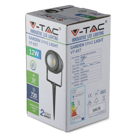 Lampă LED de grădină 12 W cu lumină verde IP65 V-Tac SKU-7552