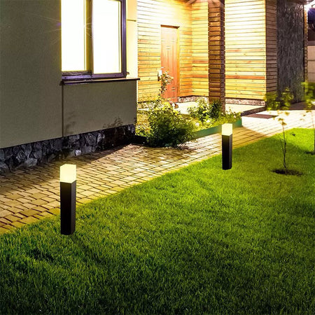 Stâlp de grădină negru cu soclu GU10 și protecție IP54 V-Tac SKU-7564