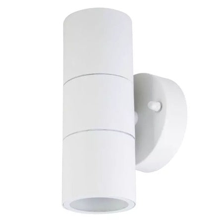 Aplică de perete cu 2 x GU10 IP44 din oțel inoxidabil alb V-Tac SKU-7570