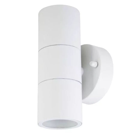 Aplică de perete cu 2 x GU10 IP44 din oțel inoxidabil alb V-Tac SKU-7570