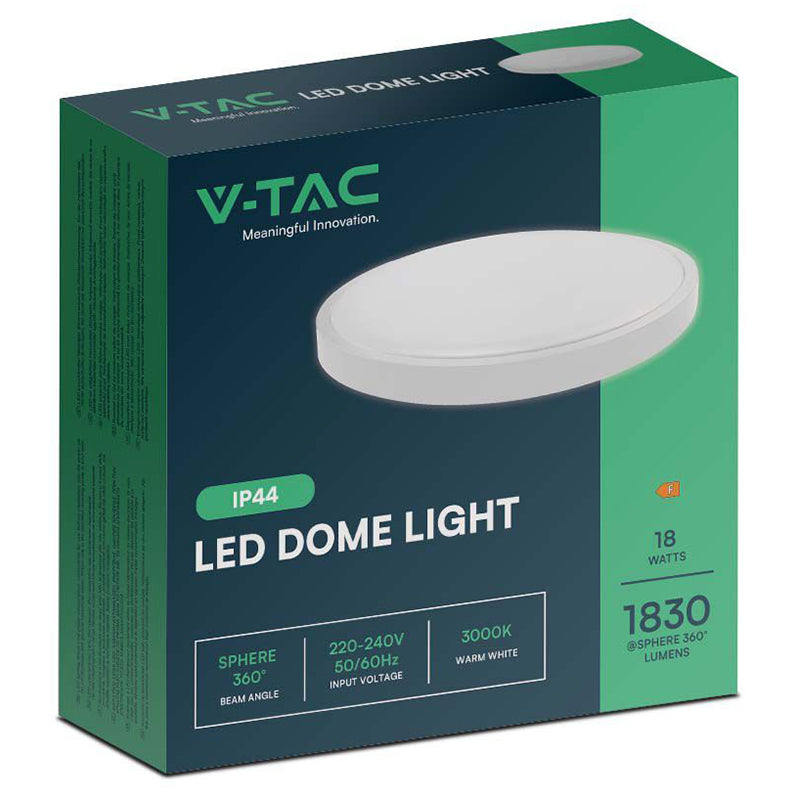 Plafoniera 18w Ip44 4000k Alb Neutru - Alb