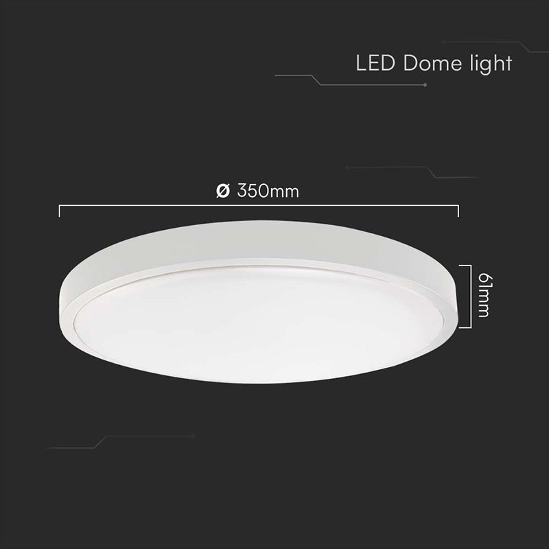 Plafonieră LED rotundă de 36 W IP44 cu lumină albă neutră 4000K V-Tac SKU-76221-24