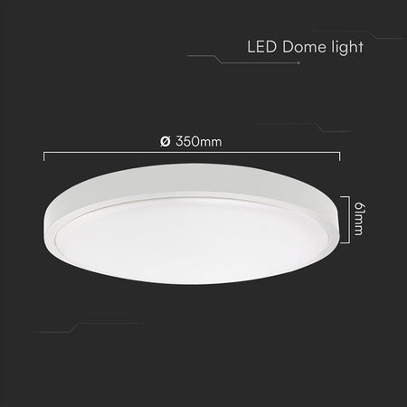 Plafonieră LED 36 W IP44 cu lumină albă rece de 6500 K V-Tac SKU-76231-24