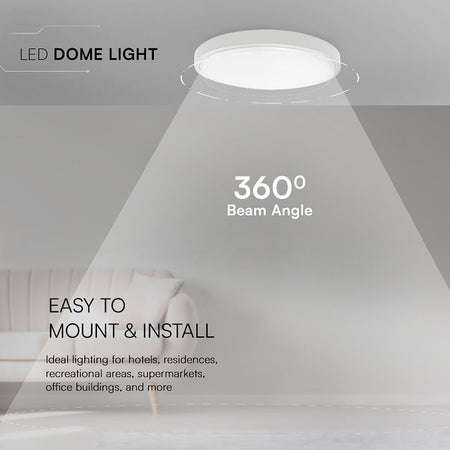 Plafonieră LED 36 W IP44 cu lumină albă rece de 6500 K V-Tac SKU-76231-24