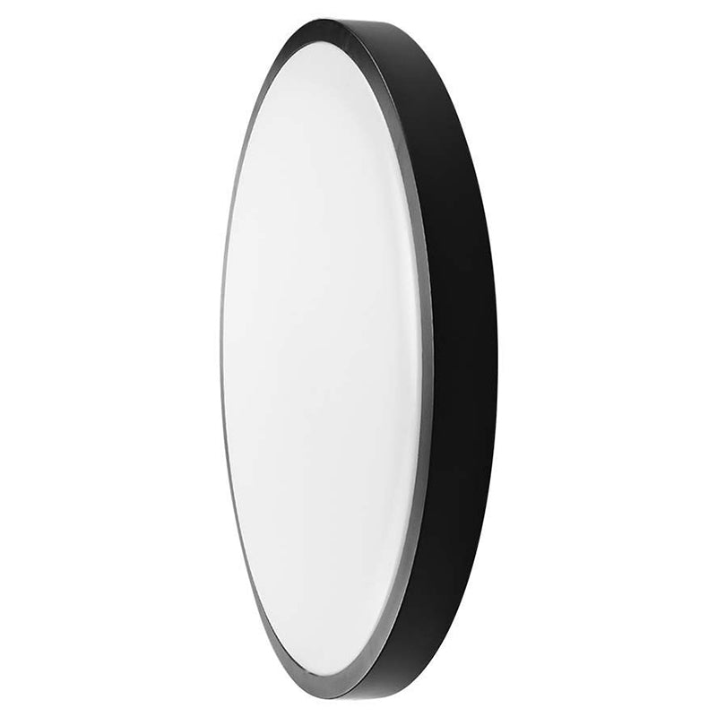 Plafonieră LED rotundă neagră de 18 W cu lumină alb rece de 6500 K și protecție IP44 V-Tac SKU-76351