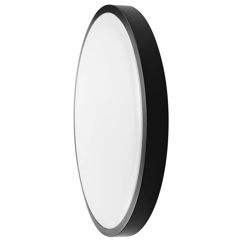 Plafonieră LED de 24 W cu lumină alb rece 6500 K și protecție IP44 neagră V-Tac SKU-76381