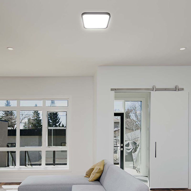 Plafoniera Led 24w 4000k Ip44 - Negru