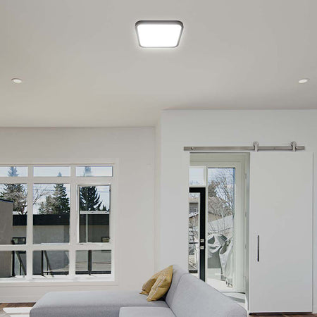 Plafoniera Led 24w 4000k Ip44 - Negru