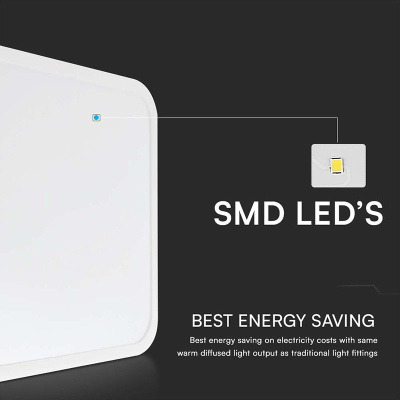 Plafoniera Led 18w 4000k Ip44 Cu Senzor De Miscare - Alb