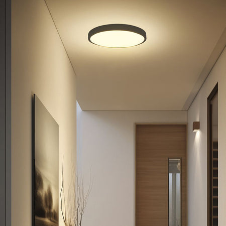 Plafonieră LED 24W 4000K IP44 cu senzor de mișcare negru V-Tac SKU-76701-24