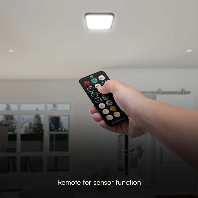 Plafoniera Led 18w Ip44 Cu Senzor 4000k Alb Neutru - Negru