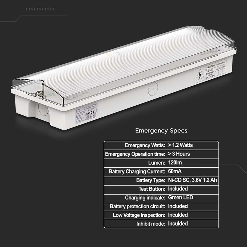 Lampa Iesire De Urgenta 3w 1.2ah 6400k