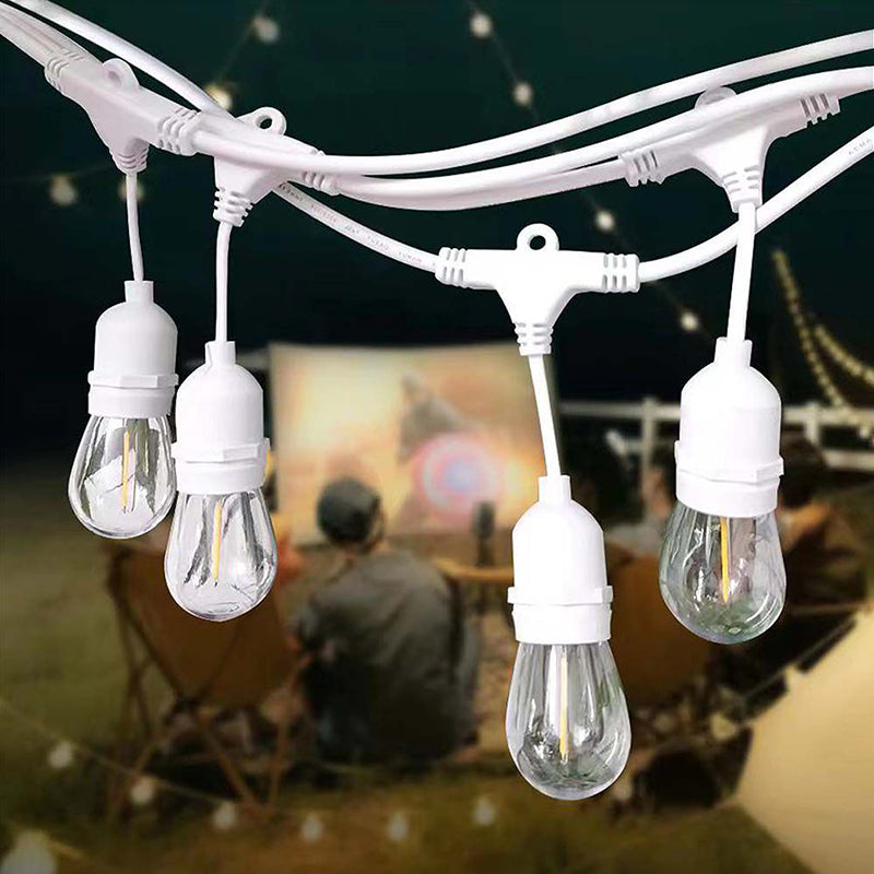 Sir Iluminat Festiv Cu Soclu E27x15buc 15m Ip65 - Alb