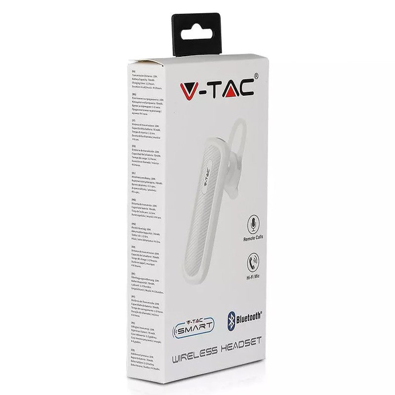 Căști Bluetooth wireless cu baterie 70 mAh V-Tac