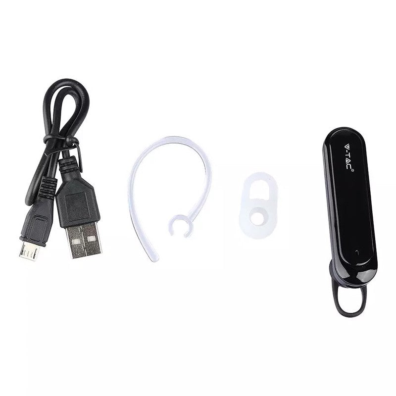Headset Bluetooth 170 mAh, negru, timp redare 12 ore V-Tac SKU-7702