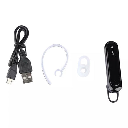 Headset Bluetooth 170 mAh, negru, timp redare 12 ore V-Tac SKU-7702