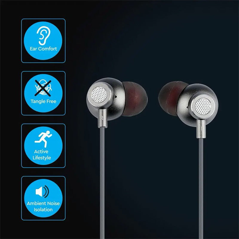 Căști tip dop gri confortabile, design simplu V-Tac SKU-7706