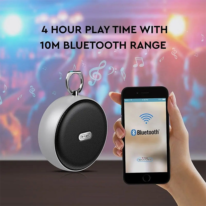 Mini boxă portabilă Bluetooth 4W cu baterie reîncărcabilă V-Tac