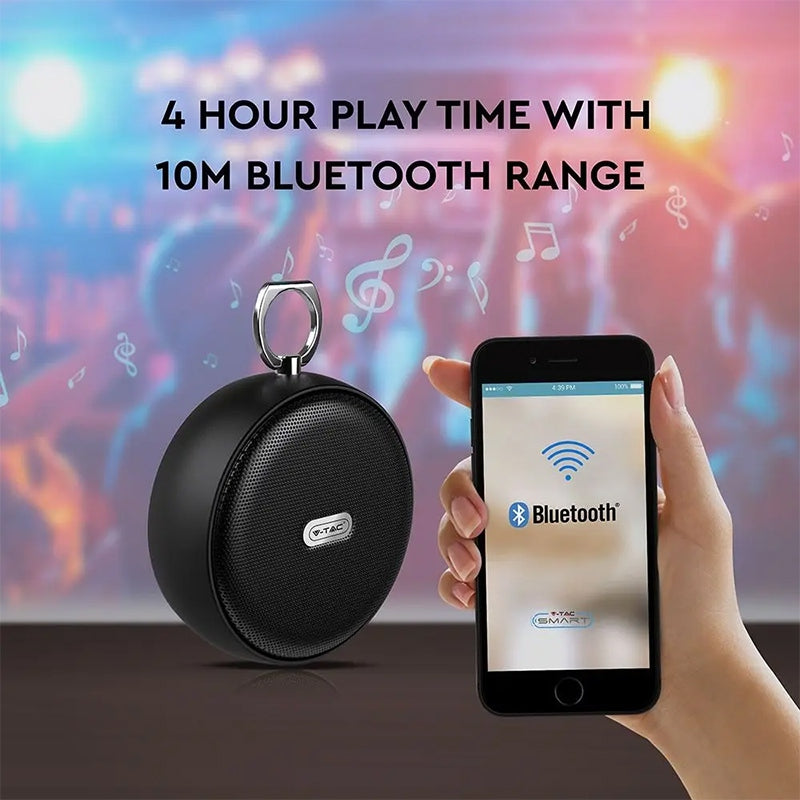 Mini boxă portabilă Bluetooth 4W cu baterie reîncărcabilă V-Tac