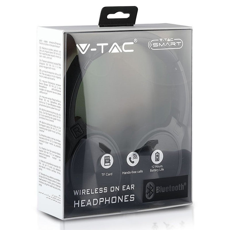Cască wireless Bluetooth cu autonomie extinsă V-Tac