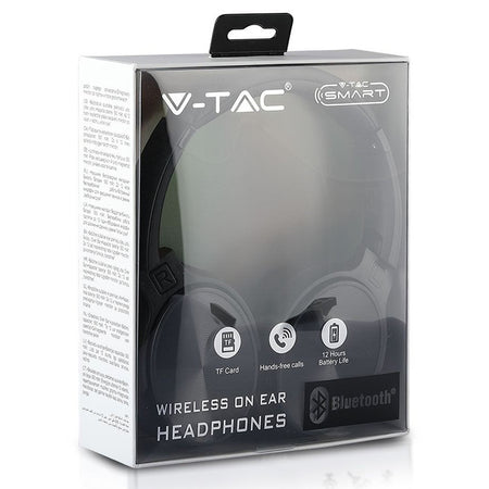 Cască wireless Bluetooth cu autonomie extinsă V-Tac