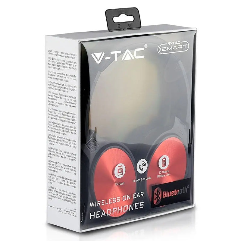 Cască wireless Bluetooth cu autonomie extinsă V-Tac