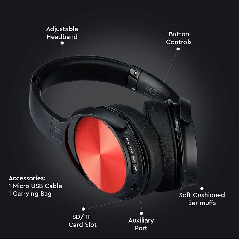 Cască wireless Bluetooth cu autonomie extinsă V-Tac