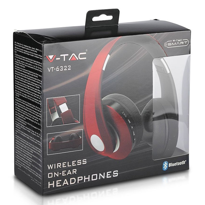 Cască wireless Bluetooth cu baterie 500mAh V-Tac