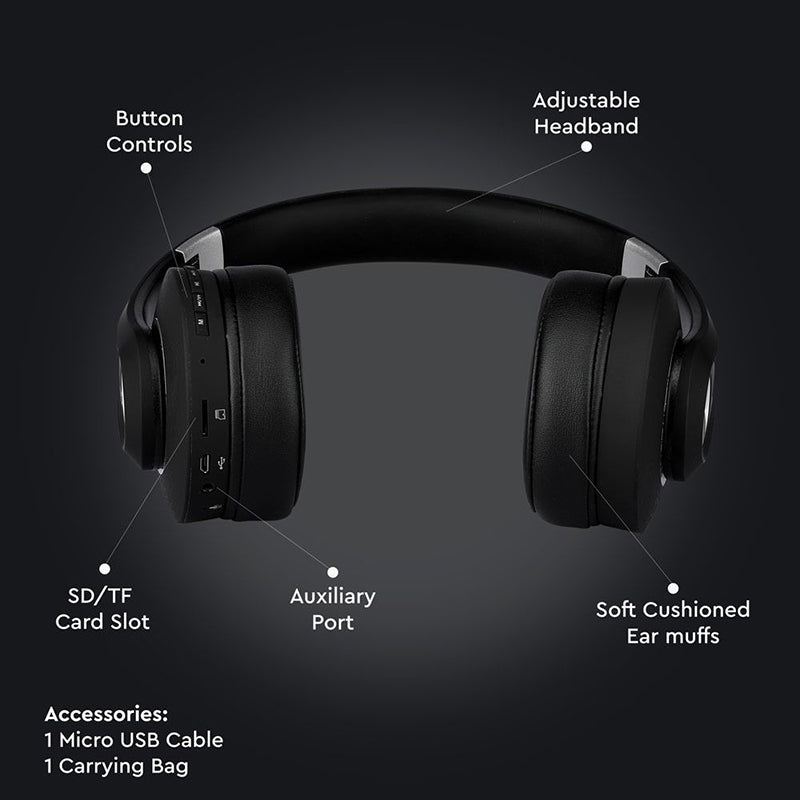 Cască wireless Bluetooth cu baterie 500mAh V-Tac