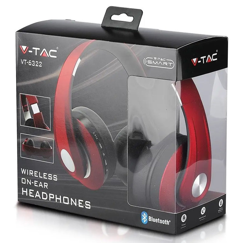 Cască wireless Bluetooth cu baterie 500mAh V-Tac