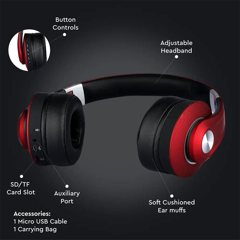 Cască wireless Bluetooth cu baterie 500mAh V-Tac