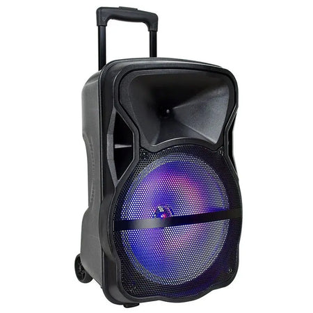 Boxă portabilă iluminată LED de 15 inch cu 50 W RMS și USB/SD/Bluetooth/FM V-Tac SKU-7738