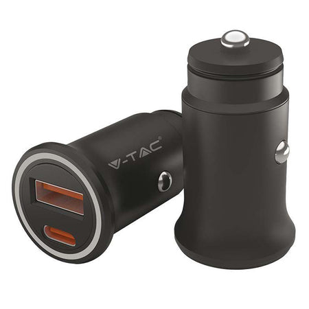 Incarcator Auto Quick Charge Usb + Tip C