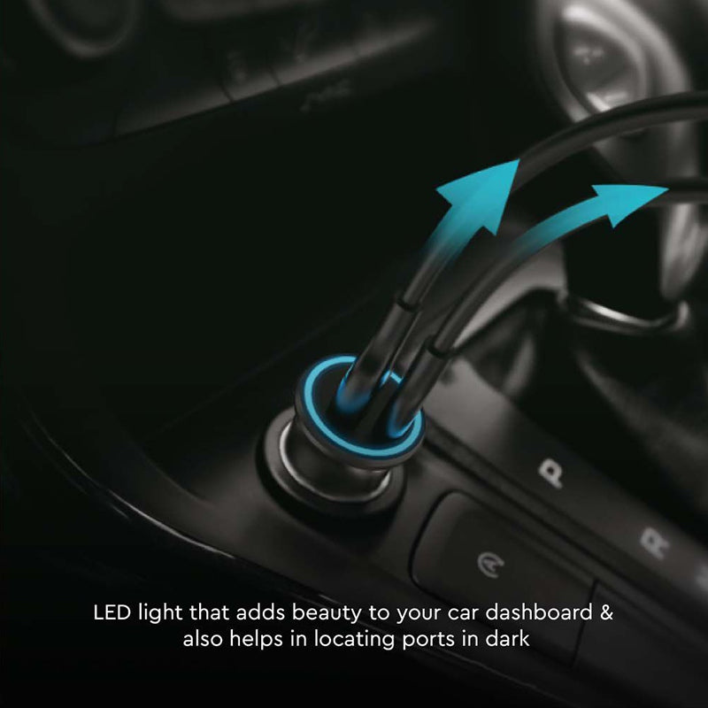 Incarcator Auto Quick Charge Usb + Tip C