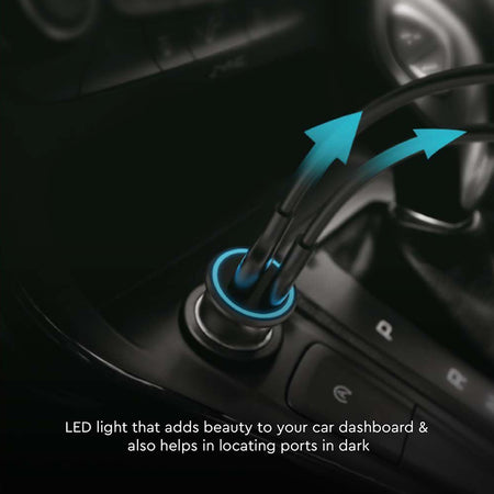 Incarcator Auto Quick Charge Usb + Tip C