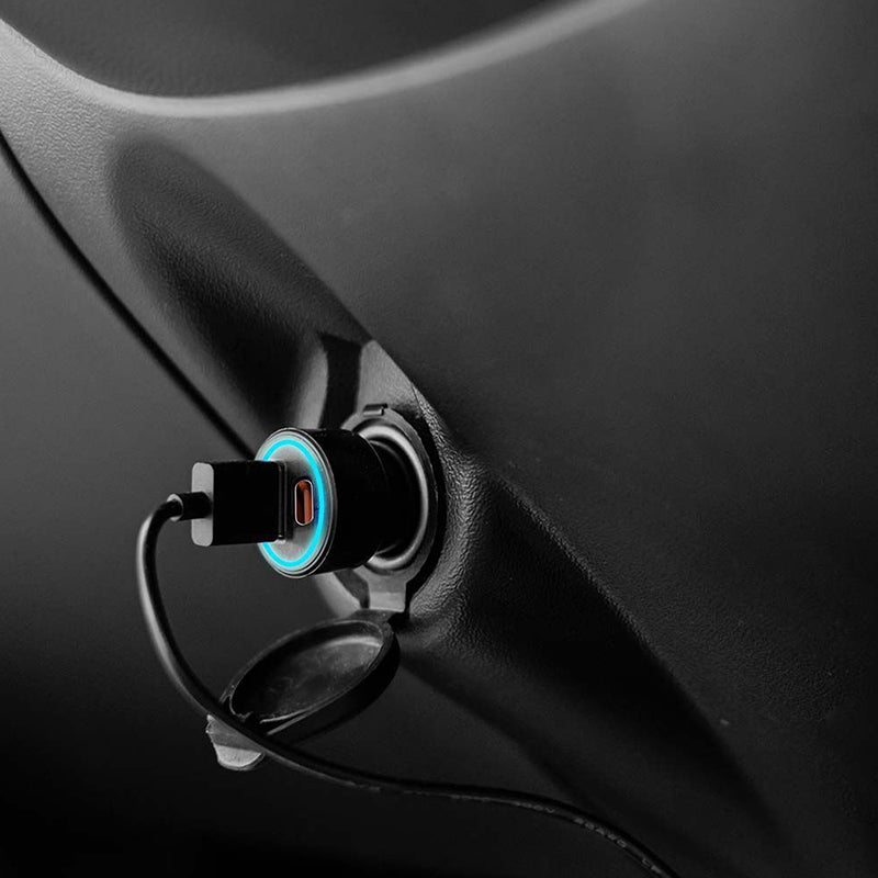 Incarcator Auto Quick Charge Usb + Tip C