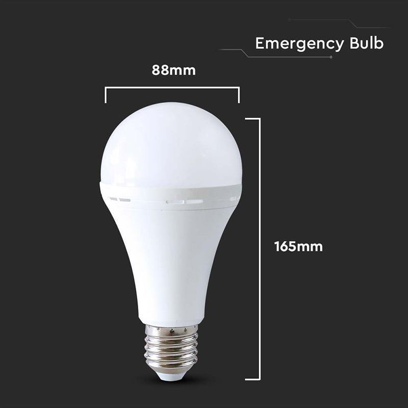 Bec LED A90 15 W 4000K pentru urgență 3 ore, E27, 1200 lm, V-Tac SKU-7795