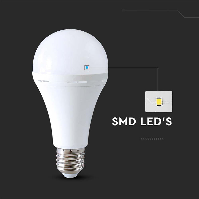 Bec LED A90 15 W 4000K pentru urgență 3 ore, E27, 1200 lm, V-Tac SKU-7795