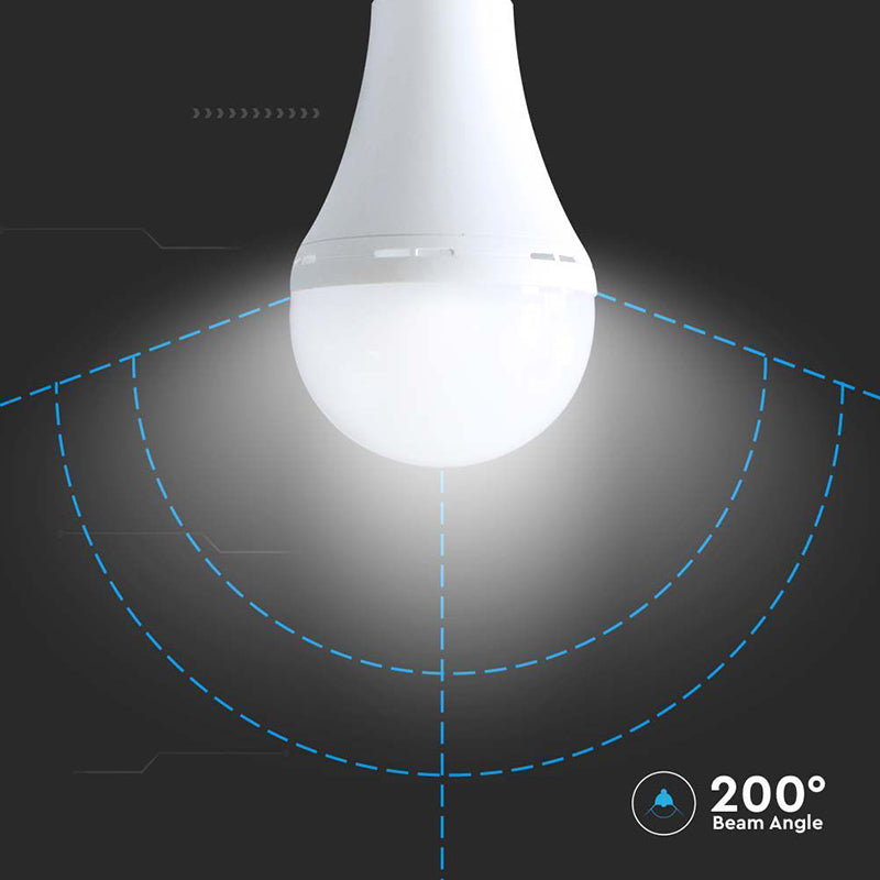 Bec LED A90 15 W 4000K pentru urgență 3 ore, E27, 1200 lm, V-Tac SKU-7795