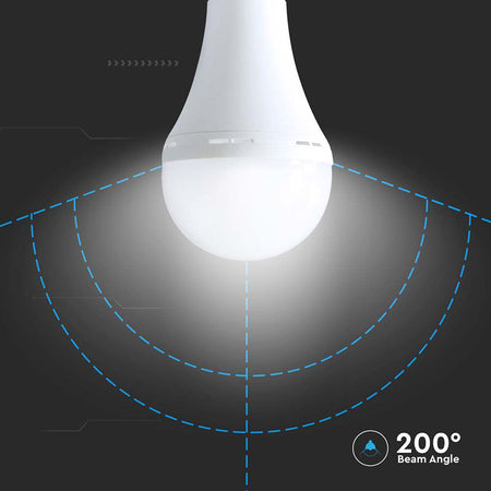 Bec LED A90 15 W 4000K pentru urgență 3 ore, E27, 1200 lm, V-Tac SKU-7795
