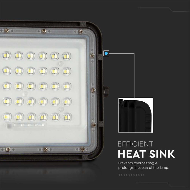 Reflector cu încărcare solară LED 6W 400 lm IP65 V-Tac