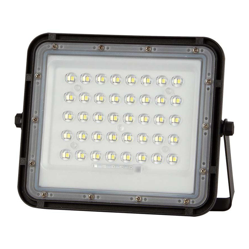 Reflector cu încărcare solară LED 10W 800 lm IP65, aluminiu negru, V-Tac