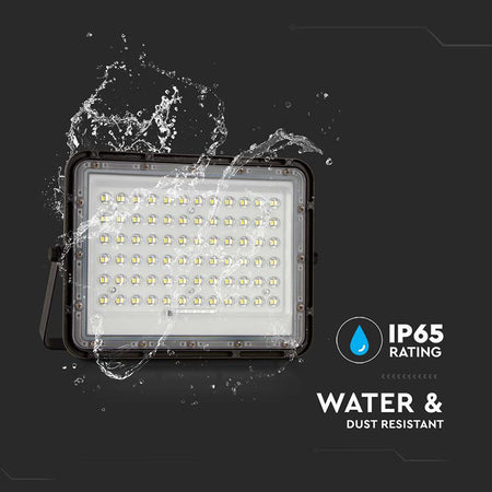 Reflector cu încărcare solară 15 W 1200 lm 4000K negru V-Tac SKU-7826