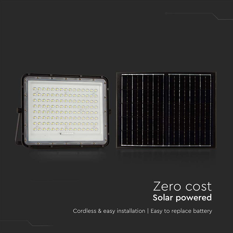 Reflector LED cu încărcare solară 20W 1800 lm, IP65, V-Tac