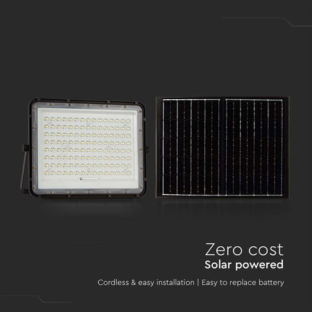 Reflector LED cu încărcare solară 20W 1800 lm, IP65, V-Tac