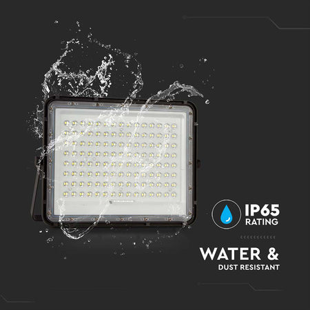 Reflector LED cu încărcare solară 20W 1800 lm, IP65, V-Tac