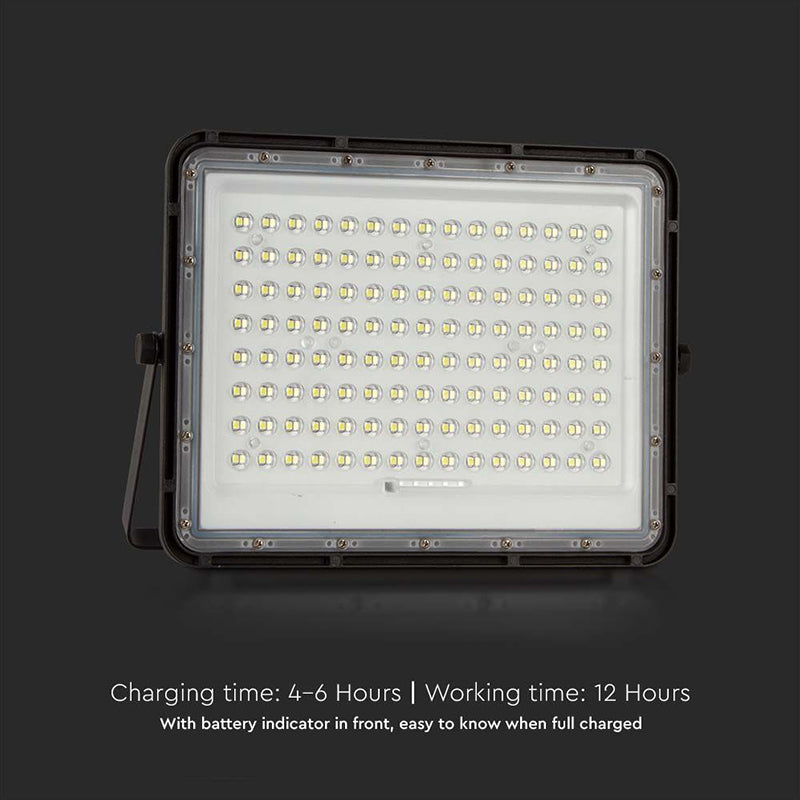 Reflector LED cu încărcare solară 20W 1800 lm, IP65, V-Tac