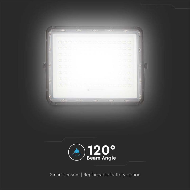 Reflector LED cu încărcare solară 20W 1800 lm, IP65, V-Tac